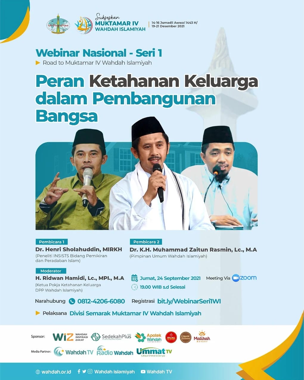 Wahdah Islamiyah Gelar Webinar Ketahanan Keluarga